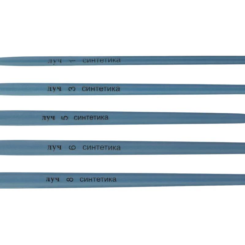 Набор кистей Классика цв.5штСИНТЕТИКА(круглые№1,3,5;плоские№6,8)33С 2182-08