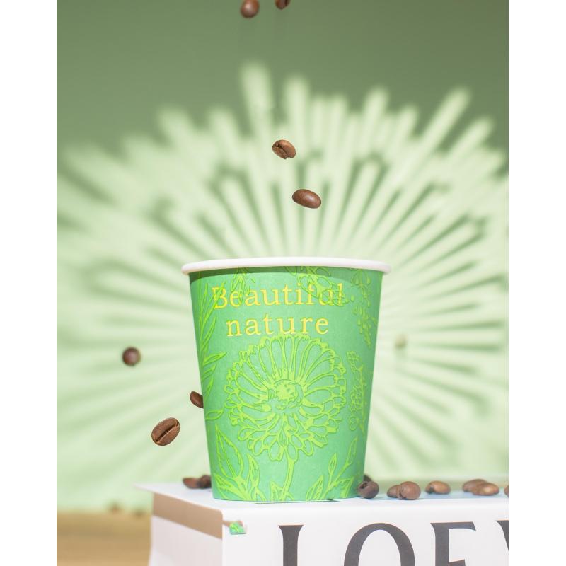 Стакан одноразовый бум 1 сл. 250 мл d-80мм ЭКО 50шт/уп