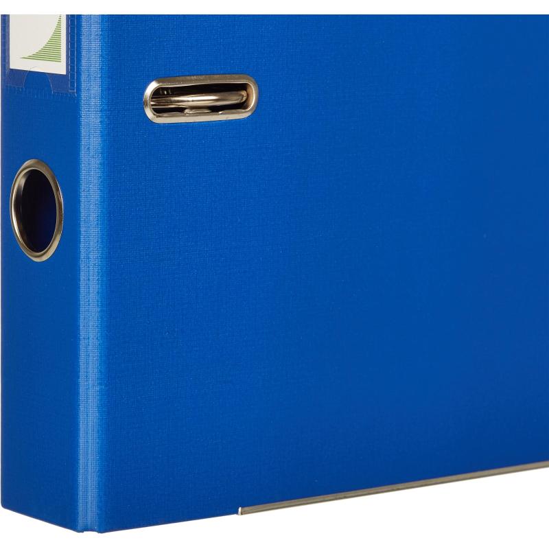 Папка-регистратор Комус Стандарт 50мм синяя, ПБП2, карм.кор., мет.уг