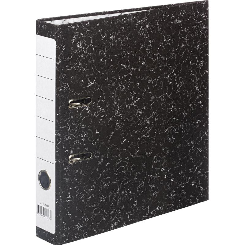 Папка-регистратор 50 мм мрамор ч/б (реестр)