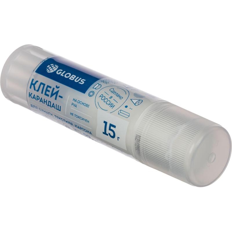 Клей-карандаш 15г Глобус ПВП 1022