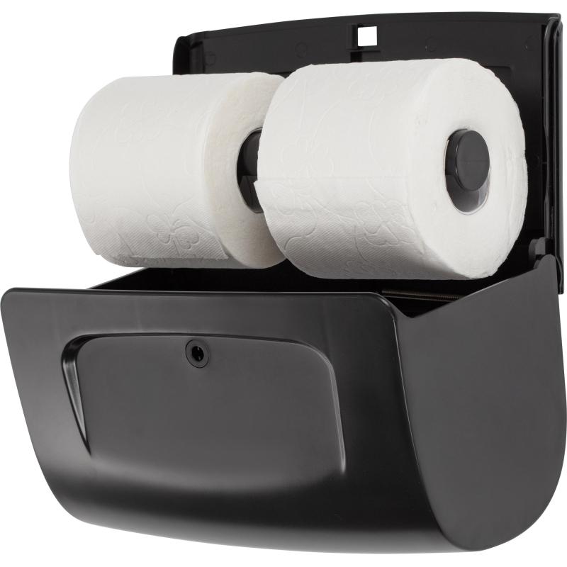 Диспенсер для туалетной бумаги рул Luscan Prof Etalon Doublemini чер 151067