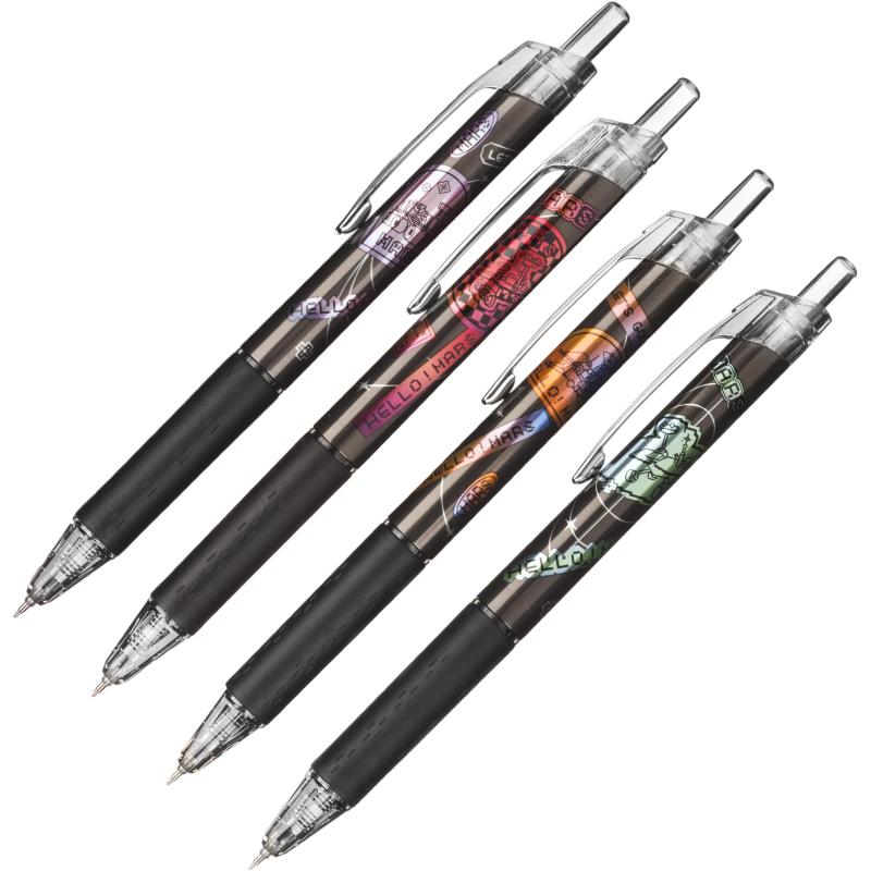 Ручка гелевая автомат M&G Hello Mars, д.ш. 0,5 мм, синяя, манж., ассорти