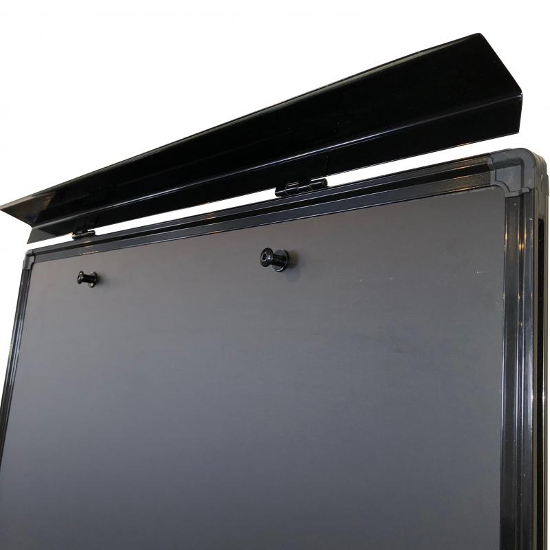 Флипчарт магнитно-мелов. на роликах 100x70 см черный