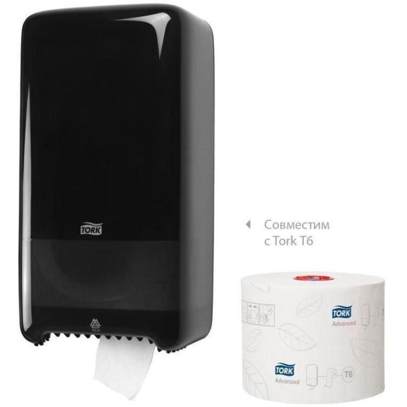 Бумага туалетная д/дисп Торк/Tellus в миди-рул Т6 2сл100м27рул127530/127531