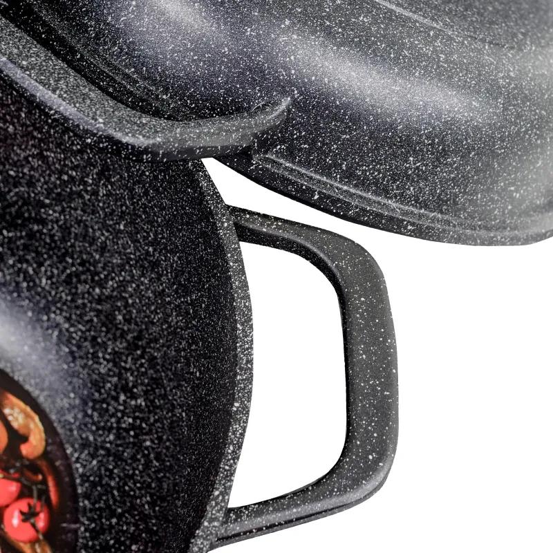 Казан 5л с крышкой-сковородой Panairo Harfe Black