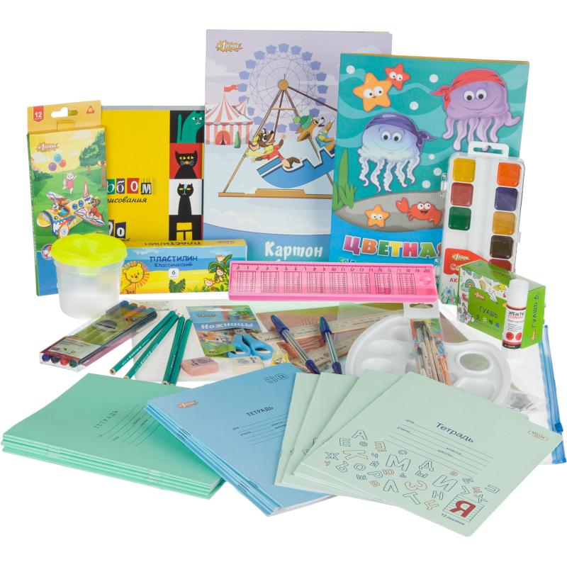 Набор первоклассника Комус Класс 60 предм, для девочки