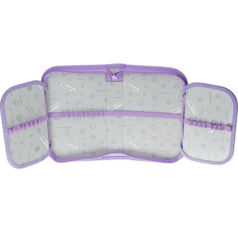 Пенал Комус класс Uniland, 1 секц., 2 отк. блока, 210x130x35мм,ткань