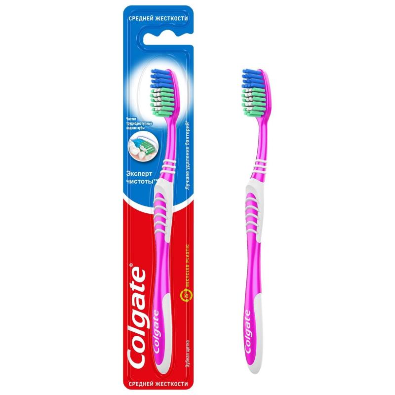 Зубная щетка COLGATE Эксперт Чистоты средняя жест FVN52149