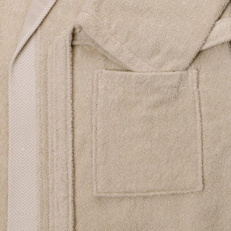 Халат Махровый Мужской  DELRAY Кимоно бежевый, XXL,300 гр/м2