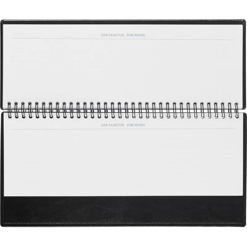 Планинг датированный 2026, черн, 303х150 мм, 120стр, Agenda