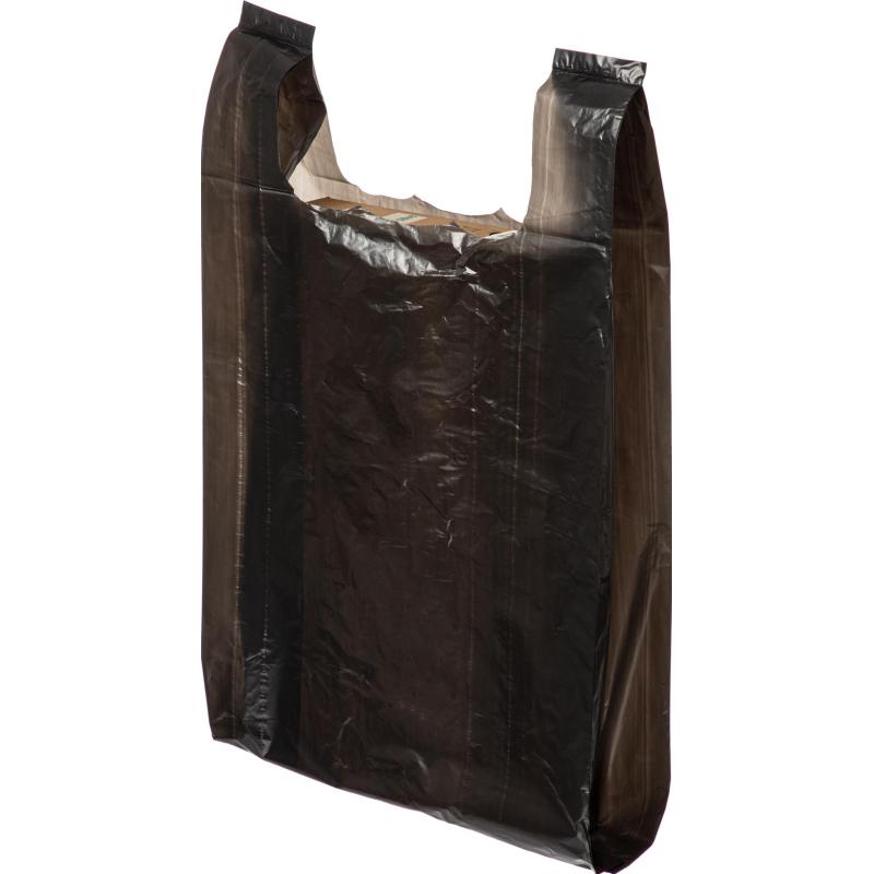 Пакет-майка УСИЛЕННЫЙ, ПНД, 40+18+70 см, черный, 30 мкм, 50 шт/уп