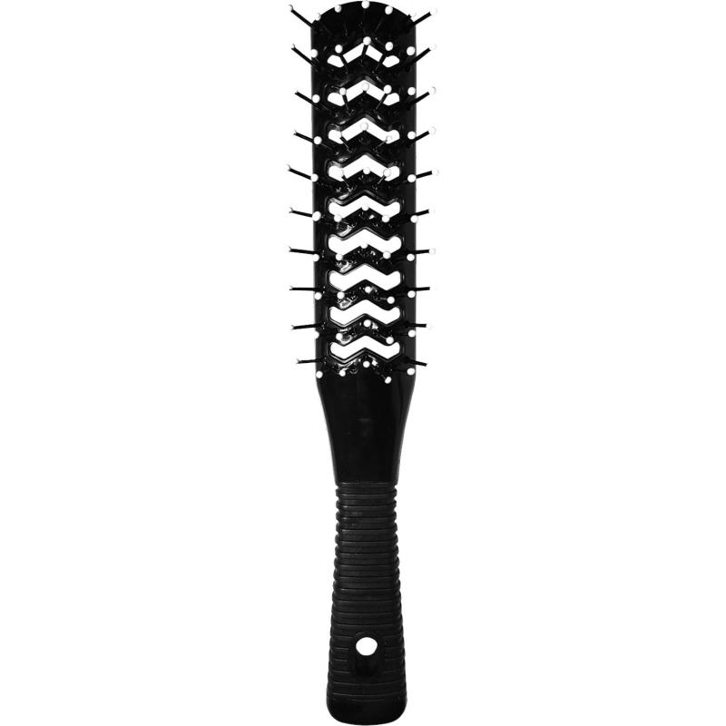 Расческа вентилируемая Lei, двухсторонняя,  пластик, чер