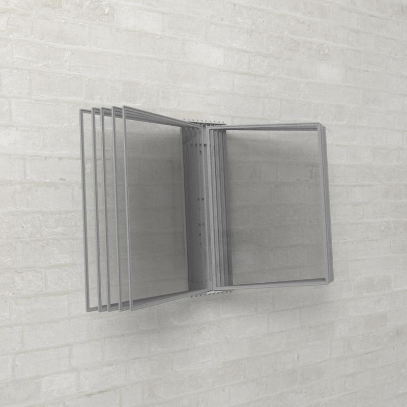 Демосистема настенная 10 панелей, серый, 2части