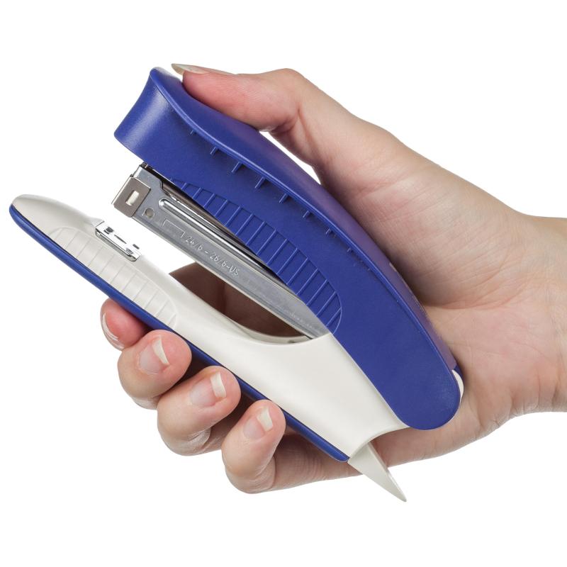 Степлер Комус PSBL2425 (№24/6-26/6) до 25 лист., пластик, синий