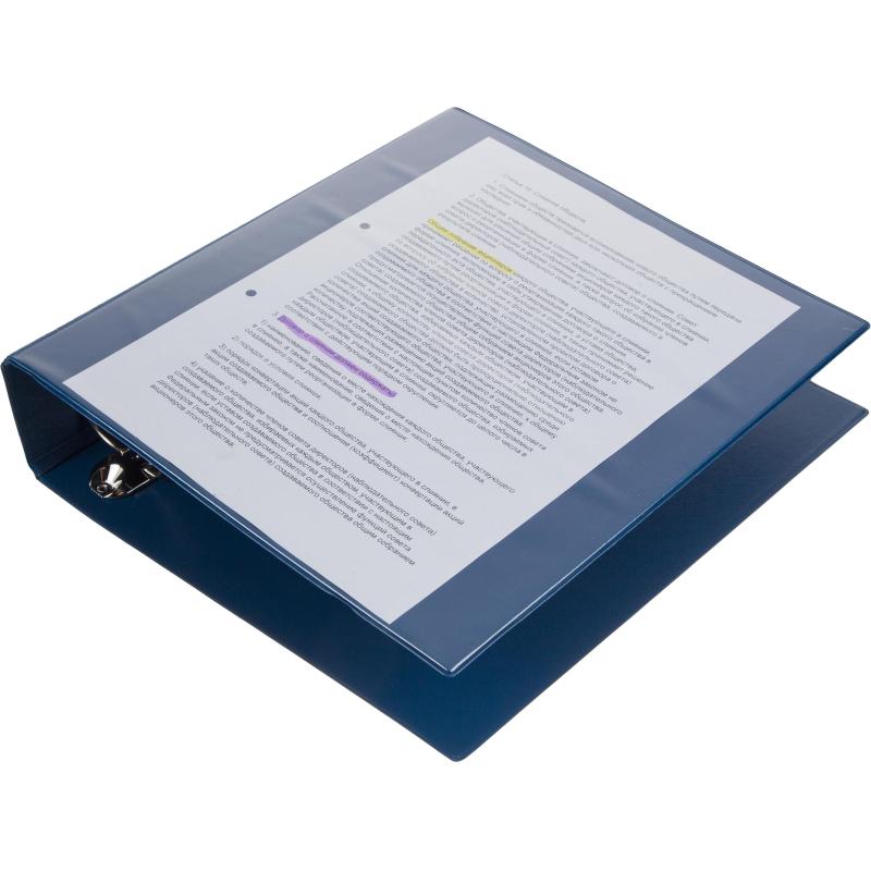 Папка на 4-х кольцах Панорама Attache 75мм синяя