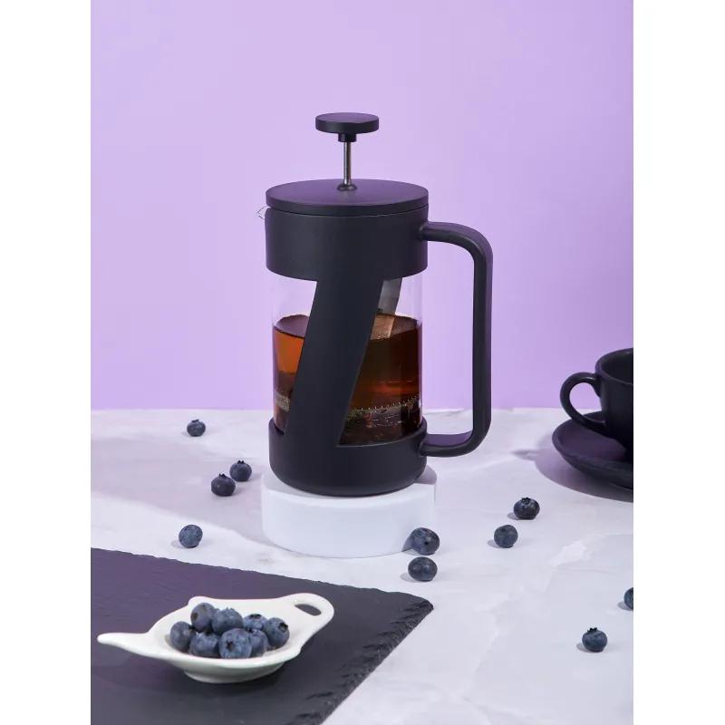 Френч-пресс 600мл Дзелинда боросил.стекло, пластик ручка (B095)