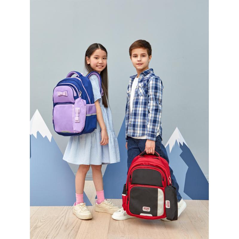 Рюкзак школьный Комус Класс case бордовый, пенал, 2 отд,40.5x29.5x14.5(16')