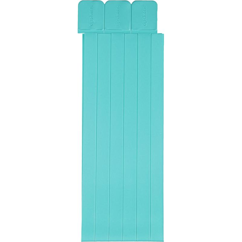 Закладки самоклеящиеся для книг, прямые, наб. 6 шт,350мкм, бирюз, 2921-118