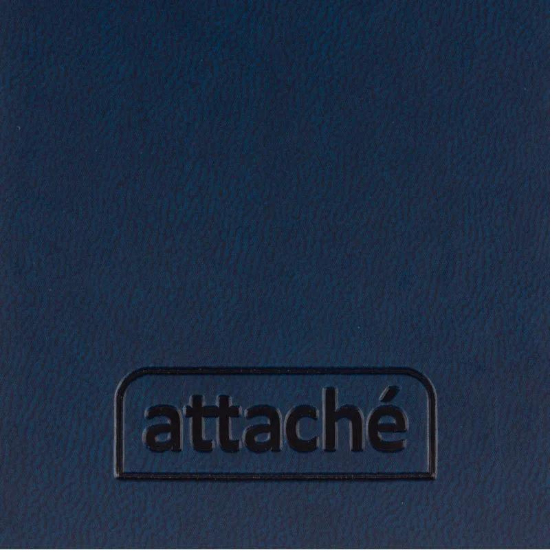 Еженедельник датированный 2026 АТТАСНЕ 64л, 90х160мм, карм.гор., Сиам синий