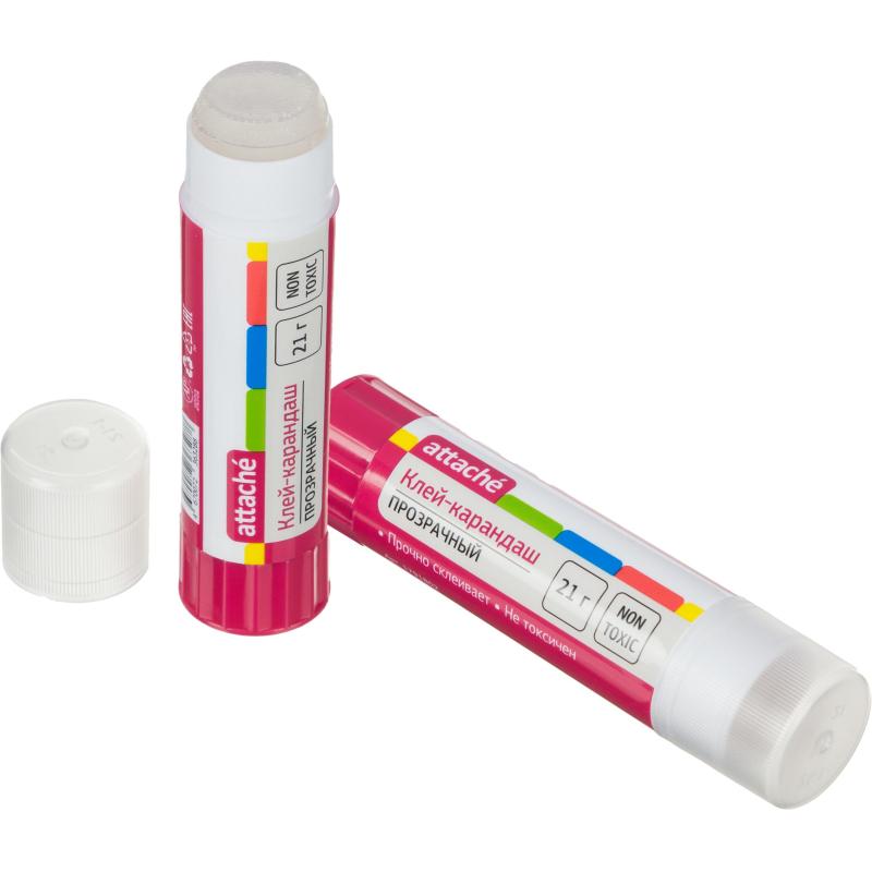 Клей-карандаш 21г Attache прозрачный
