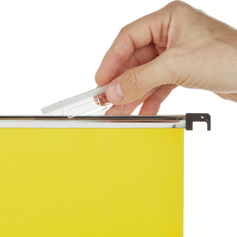 Ярлычки Комус для подвесной регистратуры прочн. пласт.(упак.25шт)