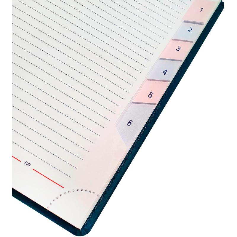 Ежедневник датированный 2026 Attache А5, 180л, 143х210мм, Сиам, синий