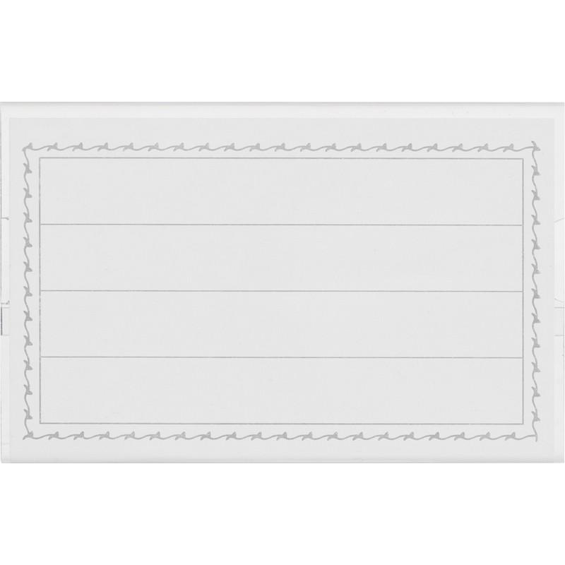 Бейдж 90х55мм Attache металл зажим/булавка (50шт)