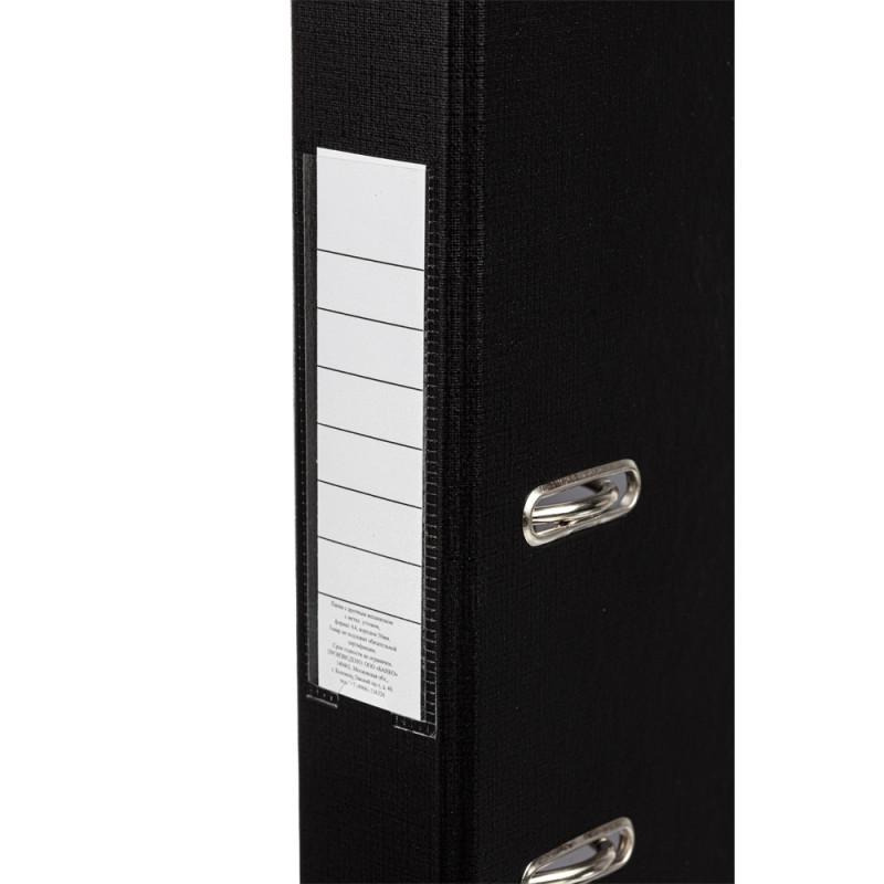 Папка-регистратор 50 мм ПБП1 черный с мет.уголком