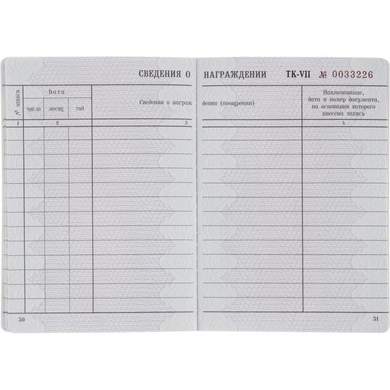 Бланк Трудовая книжка (новый 2023г)