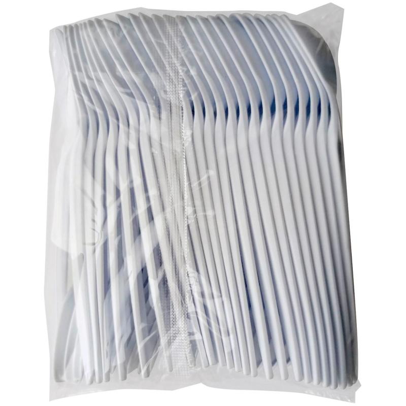 Ложка одноразовая 140 мм, бел.,кукурузный крахмал, 50 шт/уп GREEN MYSTERY