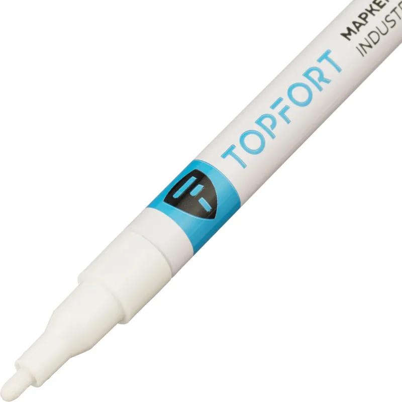 Маркер лаковый TOPFORT Industrial Plus 2 мм белый