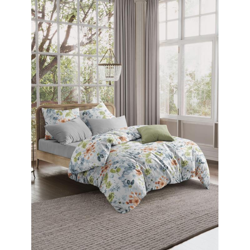 Постельное белье Евро Поплин (нав.70х70-2шт),Compliment