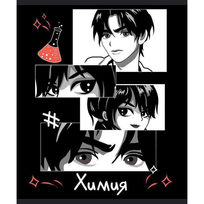 Тетрадь предметная набор Комус Класс Аниме 48л А5 офсет 65г/м2 10 предметов