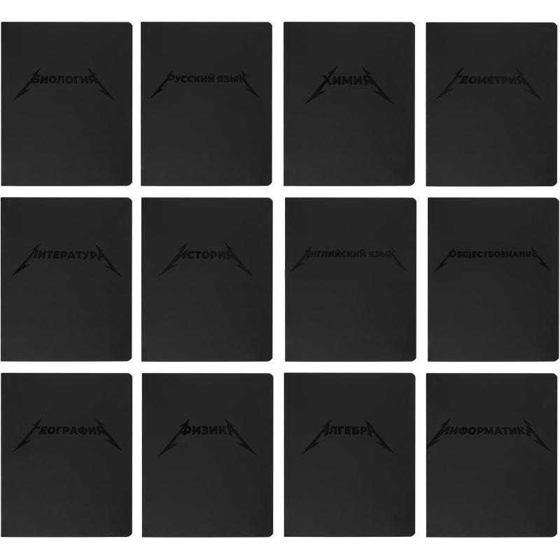 Тетрадь предметная набор Комус Класс  Металика 12 шт., 48., А5