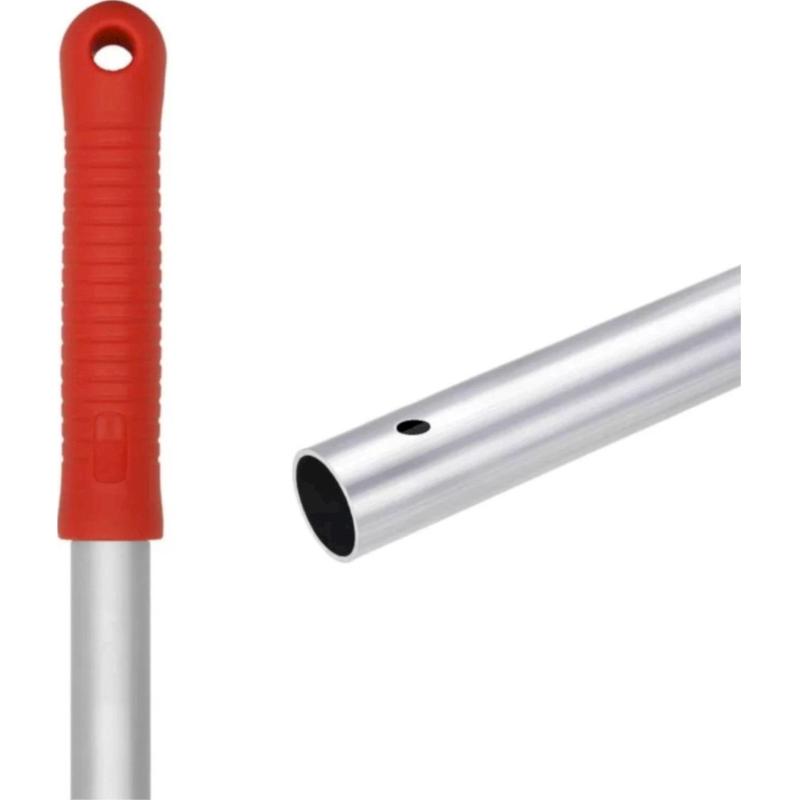Рукоятка LuscanProf сквозное отверстие, 140 см алюминий/пластик, красный