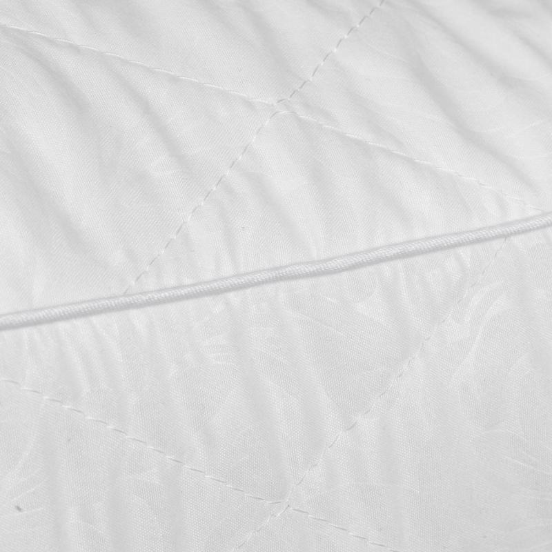 Подушка Luscan 70х70 см стеганная микрофибра/лебяжий пух, с цветным кантом