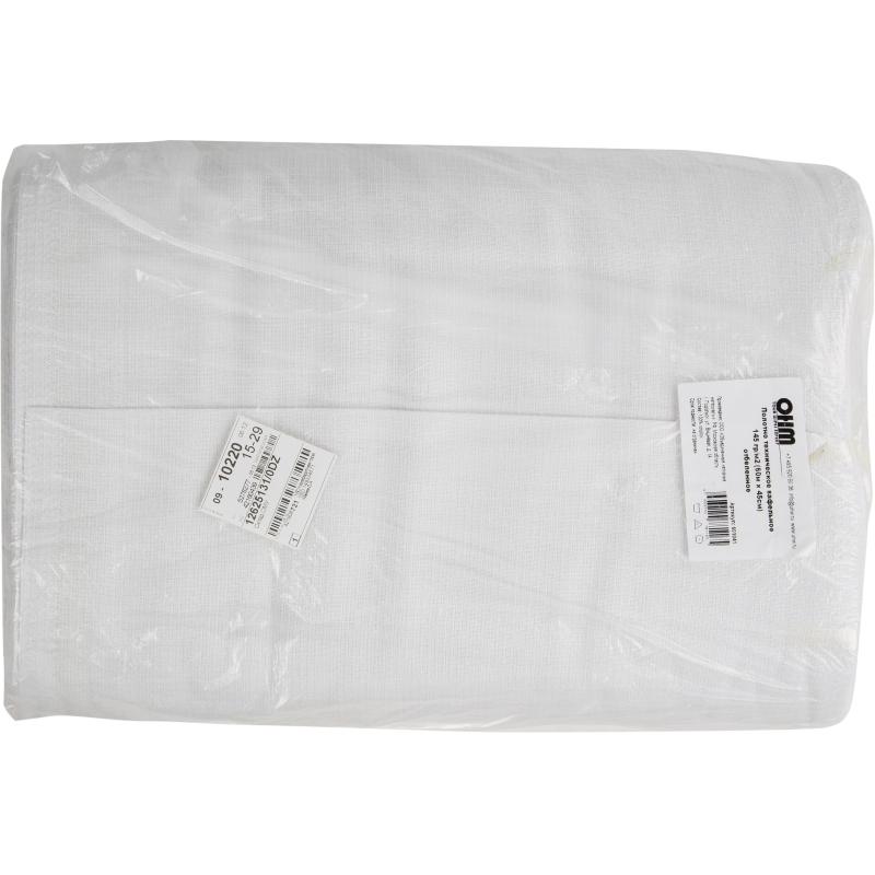 Полотно техническое вафельное отбеленное, рулон 0,45х60м, пл. 145 г/м2_Узб