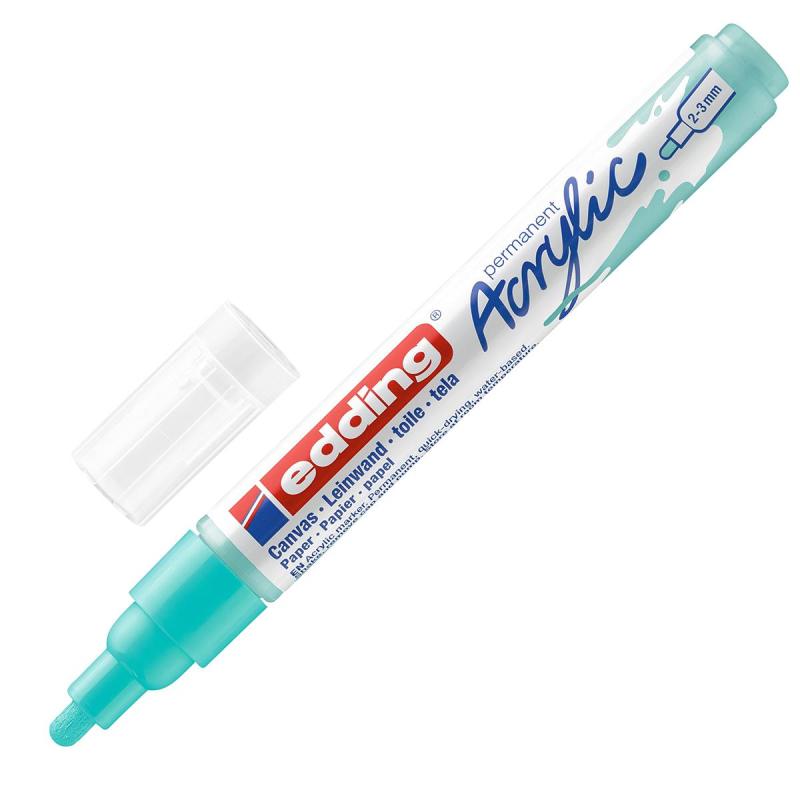 Маркер акриловый Edding 5100/934.кругл.нак. 2-3 мм. Цвет Бирюзовый