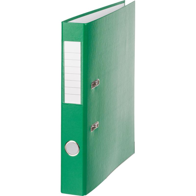 Папка-регистратор 50мм зелен_бюджет, ПБП1, мет угол, реестр