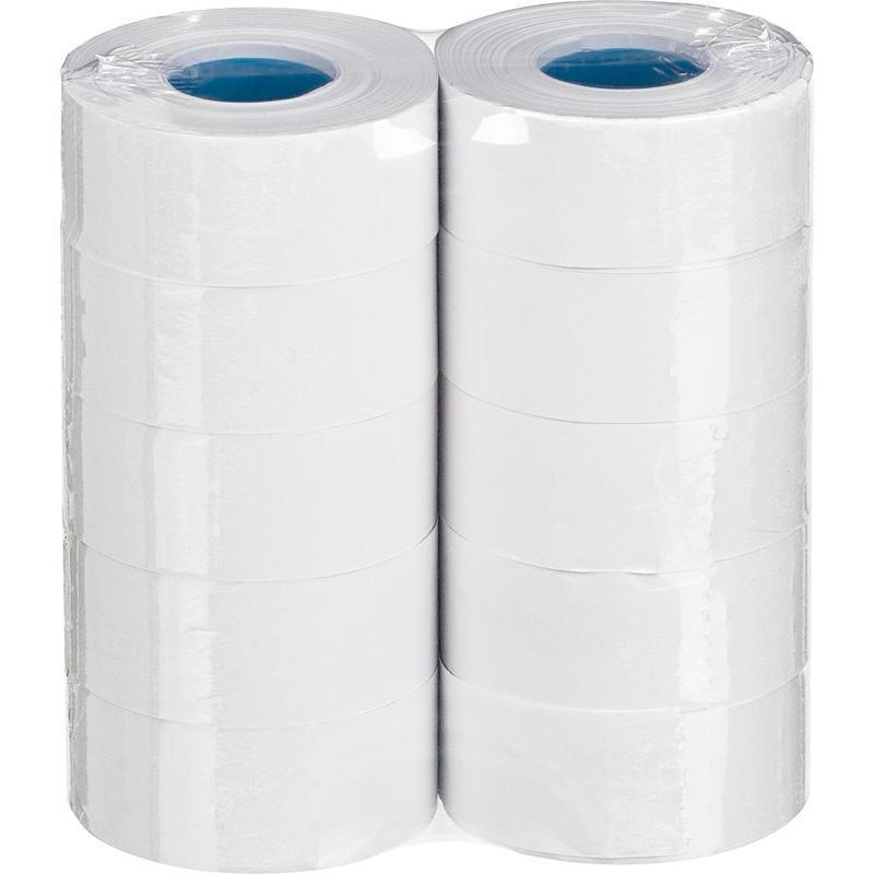 Этикет-лента 26х16 прямая белая,1000шт/рул,10рул/уп