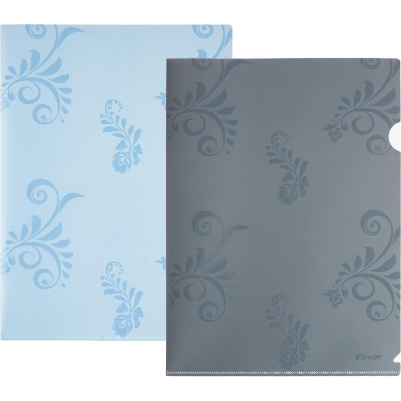 Папка уголок А4 Комус Русская серия Arctic&Mountain 200 мкм, 2шт/уп