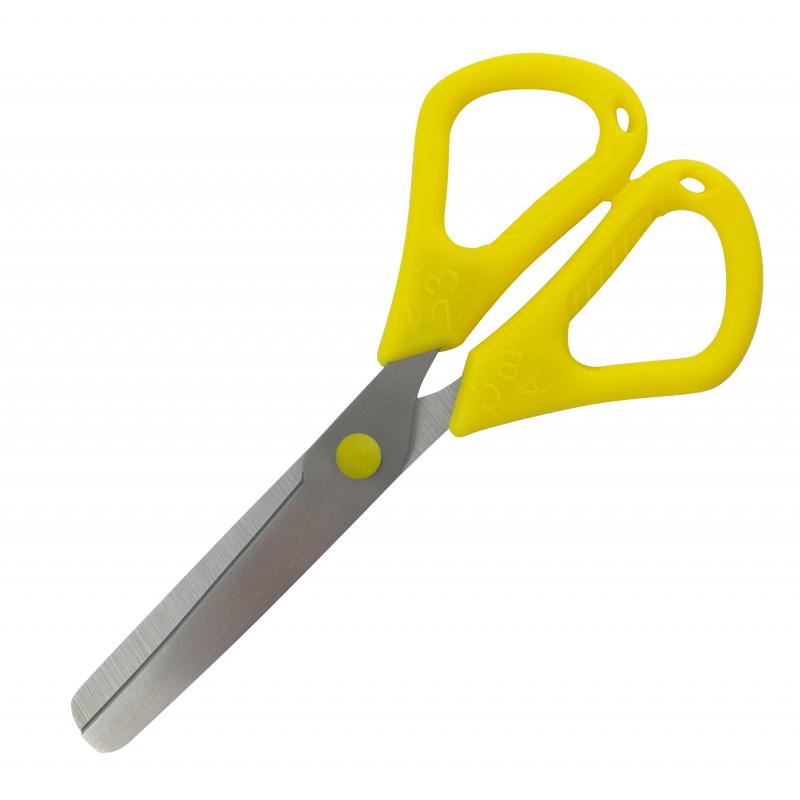 Ножницы детские Kores ABC,120мм,с пластиковыми ручками,тупоконечные,ассорти