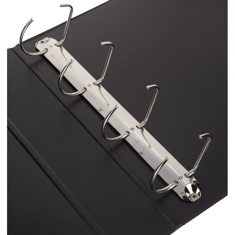 Папка на 4-х кольцах Панорама Attache 75мм черная