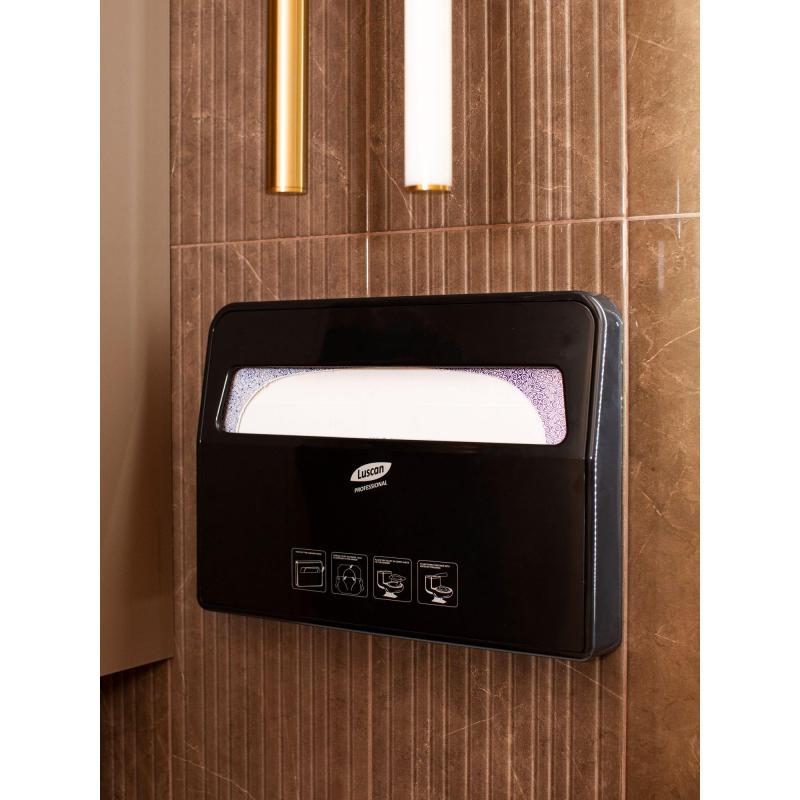 Диспенсер для покрытий на унитаз Luscan Prof Etalon черный VX781