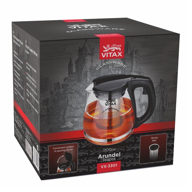 Чайник заварочный VX-3301 1100мл Arundel Vitax