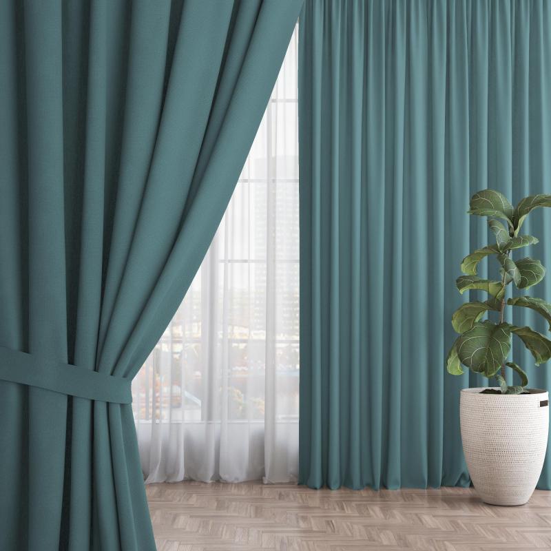 Штора Волшебная Ночь, Рогожка 200х270 см Топаз 796079