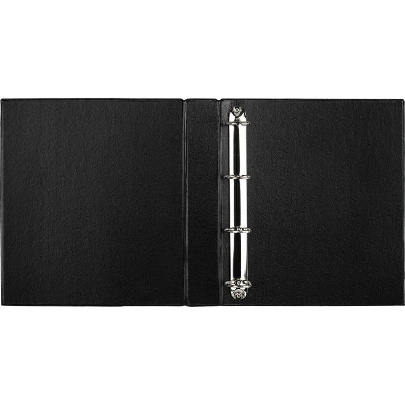 Папка Панорама на 4-х кольцах Attache черный 50мм Россия 1,5мм б/уг с Dмех