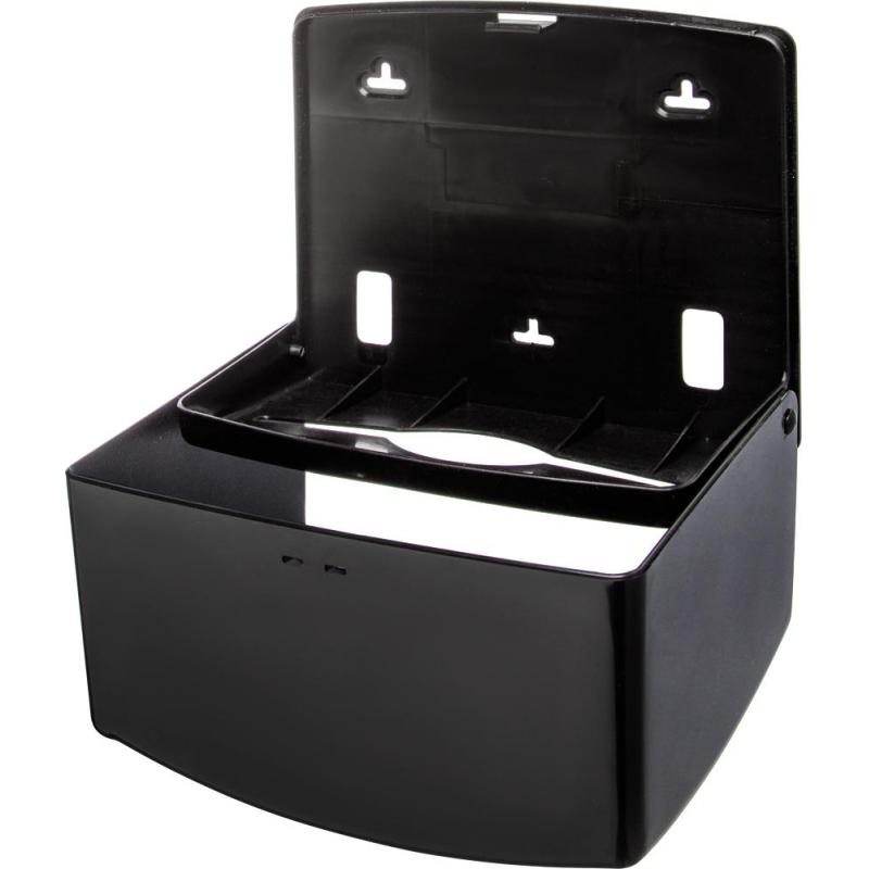 Диспенсер для полотенец лист V-слож черный R-1318B