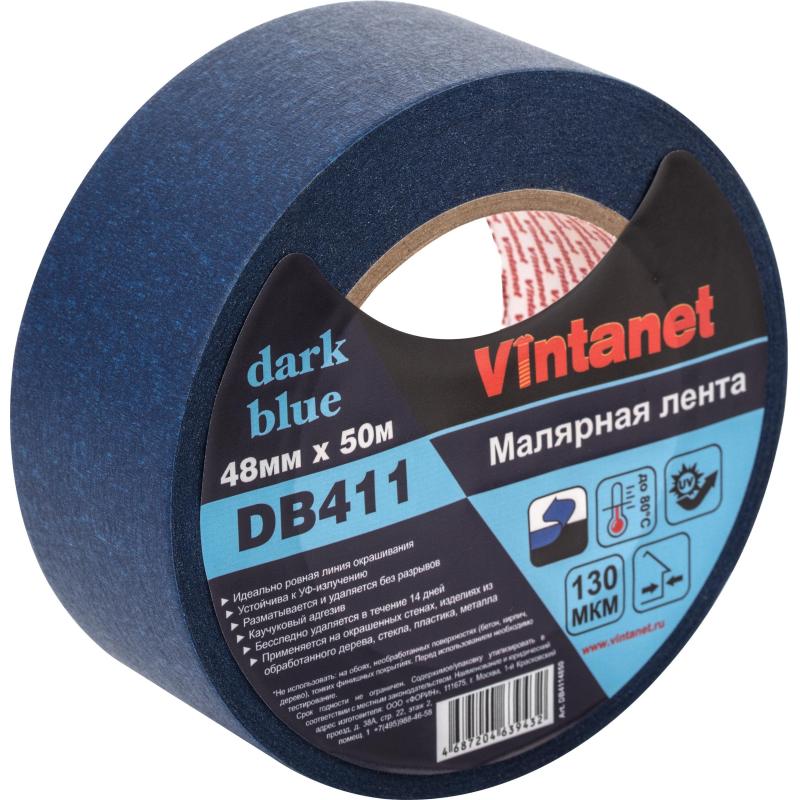 Клейкая лента малярная для большинства поверхностей Vintanet DB411,48ммх50м